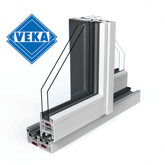 Baie coulissante PVC VEKA sur mesure