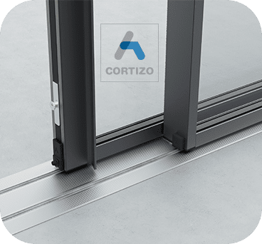 Baie coulissante aluminium Cortizo COR Vision sur mesure