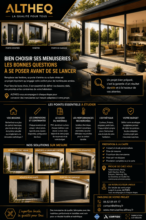 Bien choisir ses menuiseries : les bonnes questions à se poser avant de se lancer