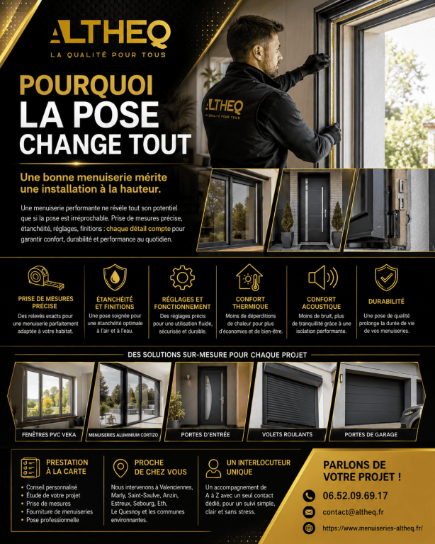 Pourquoi la pose change tout : une bonne menuiserie mérite une installation à la hauteur