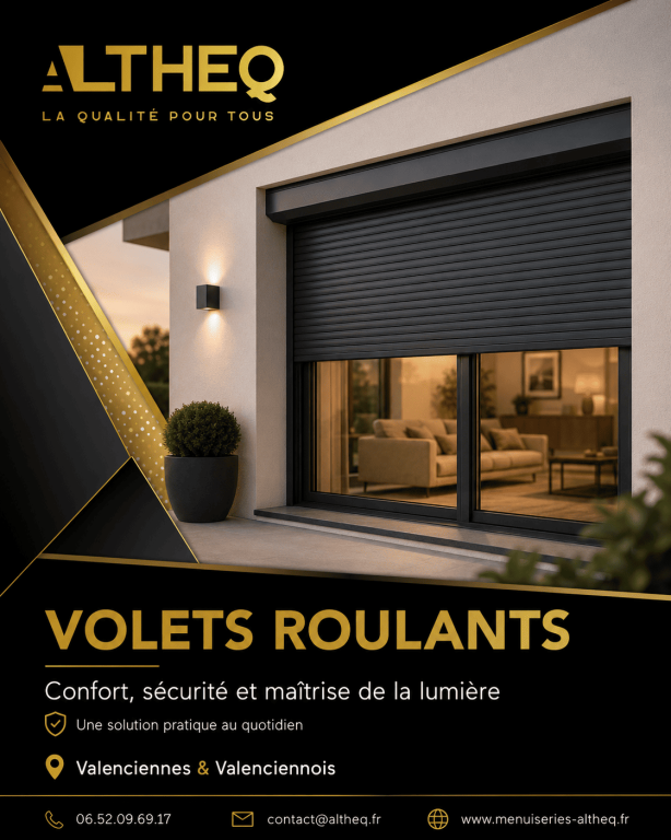 Volets roulants : confort, sécurité et maîtrise de la lumière à Valenciennes