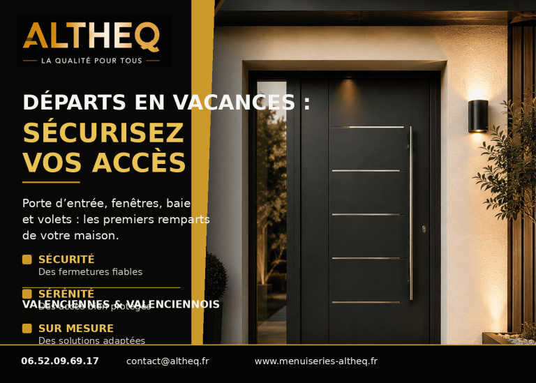 Départs en vacances : comment mieux sécuriser sa maison grâce à ses menuiseries à Valenciennes ?