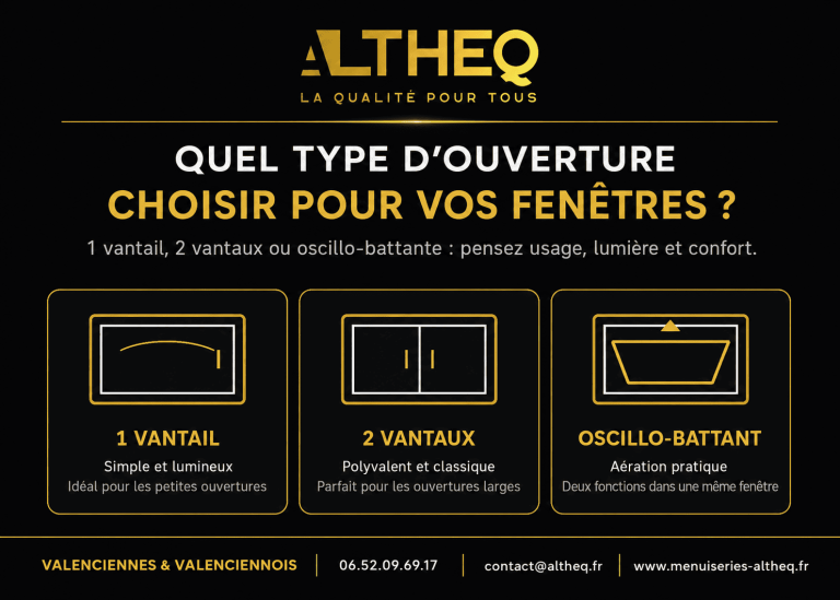 Quel type d’ouverture choisir pour vos fenêtres à Valenciennes ?