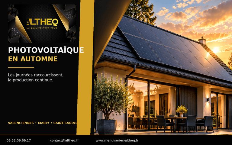 Photovoltaïque en automne à Valenciennes, Marly et Saint-Saulve : que produit vraiment une installation avec batterie ?